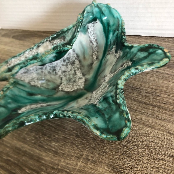 Vtg MCM Italian Ceramic Shell Dish - Picture 2 of 13